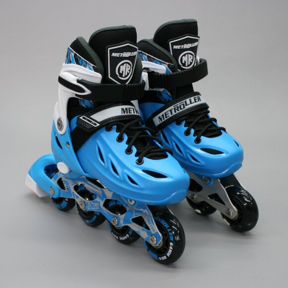 Metroller Kid's 11-12-1 Adjustable Light Up Wheels Illuminated Inline Skates - Picture 9 of 9